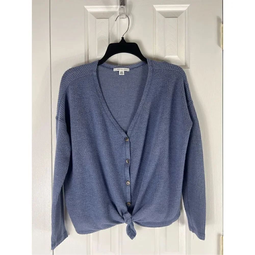 American Eagle Womens Blue Blouse Size Small
